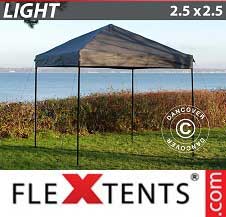 Tente pliante FleXtents Light 2,5x2,5m Grise