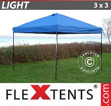 Tente pliante FleXtents Light 3x3m Bleu