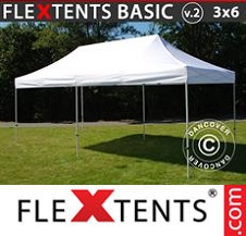 Tente pliante Flextents Basic 3x6m Blanc