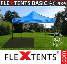 Tente pliante Flextents Basic 4x4m Bleu