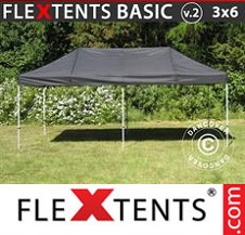 Tente pliante Flextents Basic 3x6m Noir