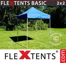 Tente pliante Flextents Basic 2x2m Bleu