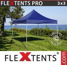 Tente Pliante Flextents Pro 3x3m Bleu foncé