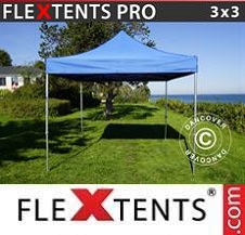 Tente Pliante Flextents Pro 3x3m Bleu