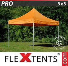 Tente Pliante Flextents Pro 3x3m Orange
