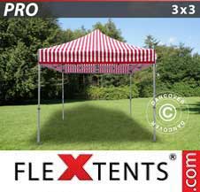 Tente Pliante Flextents Pro 3x3m rayé