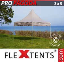 Tente Pliante Flextents Pro 3x3m Latte