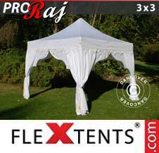 Tente Pliante Flextents Pro 3x3m Blanc/Doré