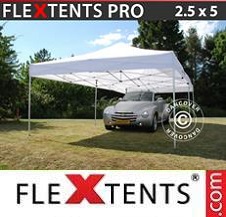 Tente Pliante Flextents Pro 2,5x5m Blanc