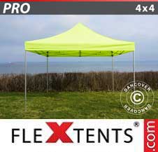Tente Pliante Flextents Pro 4x4m Néon jaune/vert