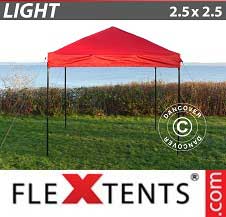 Tente pliante FleXtents Light 2,5x2,5m Rouge