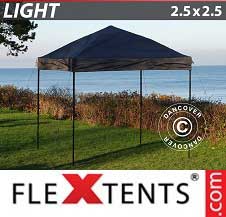 Tente pliante FleXtents Light 2,5x2,5m Noir