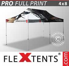 Tente pliante FleXtents PRO avec impression numérique 4x8m