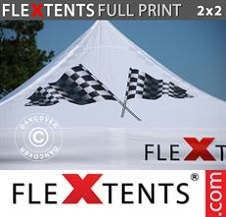Tente pliante FleXtents PRO avec impression numérique 2x2m