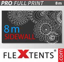 Tente pliante FleXtents PRO avec impression numérique 8m