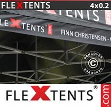 Tente pliante FleXtents PRO avec impression numérique 4x0, 2m