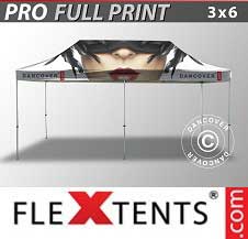 Tente pliante FleXtents PRO avec impression numérique 3x6m
