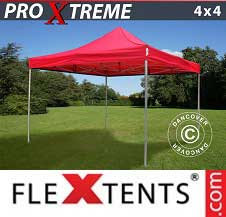 Tente Pliante FleXtents Pro Xtreme 4x4m Rouge
