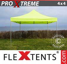 Tente Pliante FleXtents Pro Xtreme 4x4m Néon jaune/vert
