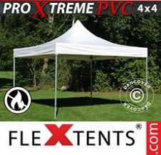 Tente Pliante FleXtents Pro Xtreme 4x4m, Blanc
