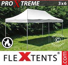 Tente Pliante FleXtents Pro Xtreme 3x6m Blanc, Ignifugé