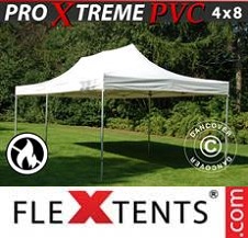 Tente Pliante FleXtents Pro Xtreme 4x8m, Blanc