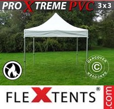 Tente Pliante FleXtents Pro Xtreme 3x3m, Blanc