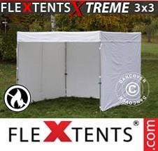 Tente Pliante FleXtents Pro Xtreme 3x3m, blanc, M2